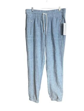 Athleta NWT Cabo blue linen jogger size 8